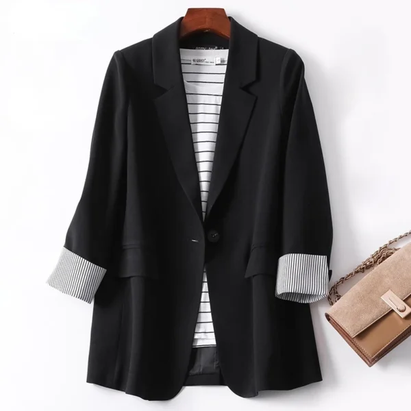 Women Long Sleeve Spring Casual Blazer - Image 5