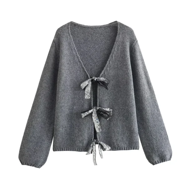 Knitted Cardigan for Womens V-neck Warm