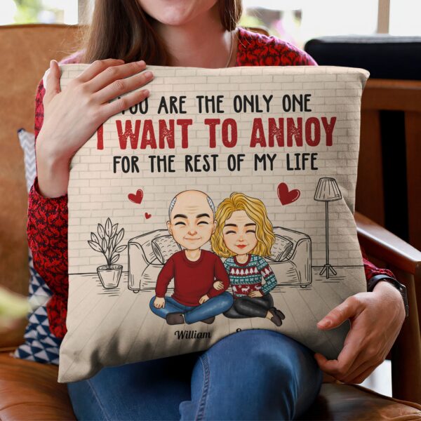Annoying Each Other For Many Years – Personalized Pillow –  Anniversary Gift For Couples, Husband Wife - Image 11