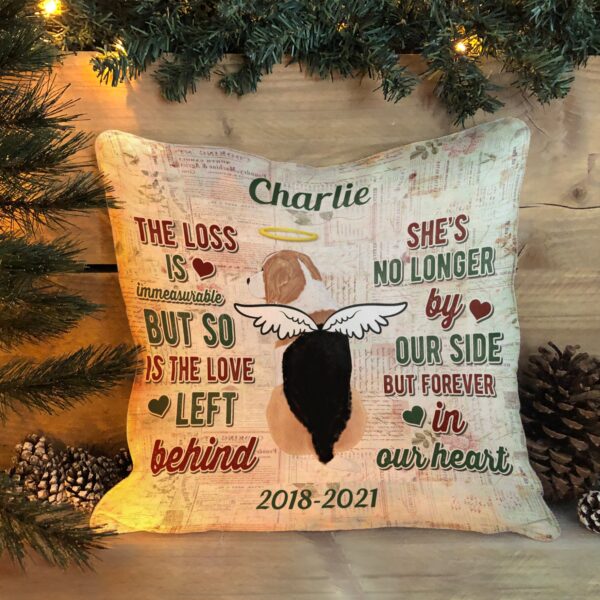 Goodbyes Are Not Forever – Personalized Pillow – Memorial Gift For Dog Owner - Image 4
