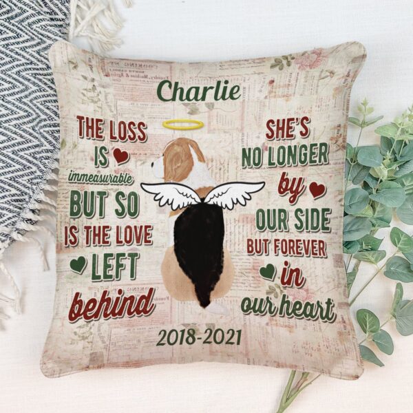 Goodbyes Are Not Forever – Personalized Pillow – Memorial Gift For Dog Owner - Image 2