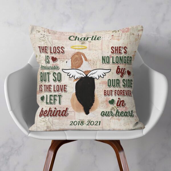 Goodbyes Are Not Forever – Personalized Pillow – Memorial Gift For Dog Owner - Image 3